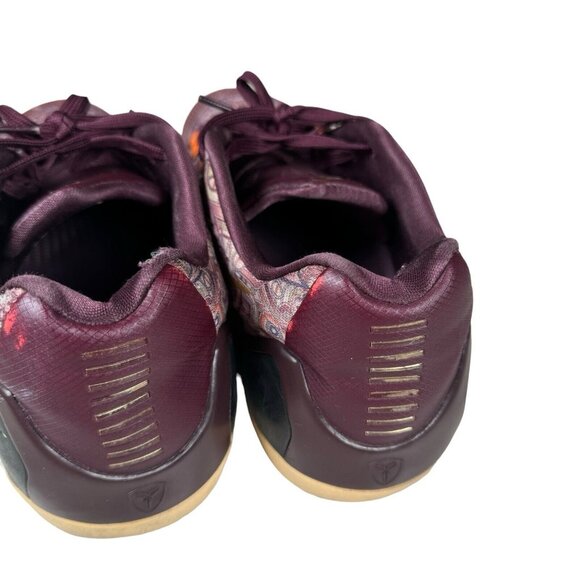 Nike Shoes Kobe 9 EM Low Silk Sz 12.5 Men\'s - Merlot Red Metallic Gold [NO‎ BOX] main image 8
